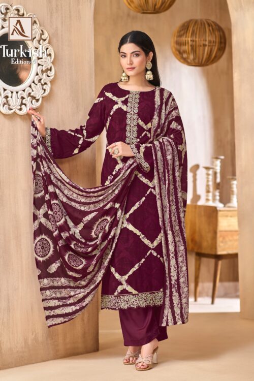 Traditional Print Kurta Set with Dupatta