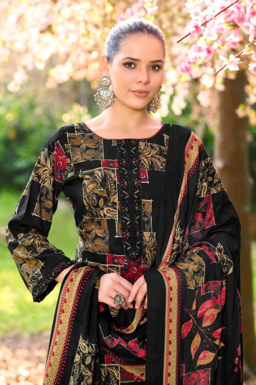 Viscose Maslin Luxe Digital Print Suit