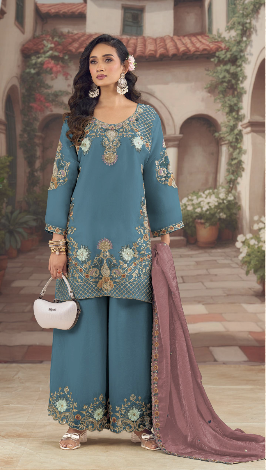 Premium Embroidered Designer Suit Set - Image 3